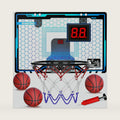Indoor Basketball Hoop with Auto Scoring, Lights & Balls for Kids Ages 5-12