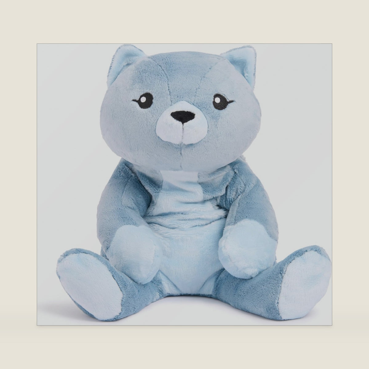 HUGIMALS Frankie the Cat 20 Inch 4.5 lb Heavy Cute Sensory Weighted Comfort Plush | Large Unscented Washable Self Care Calming Stuffed Animal for Kids, Teens and Adults