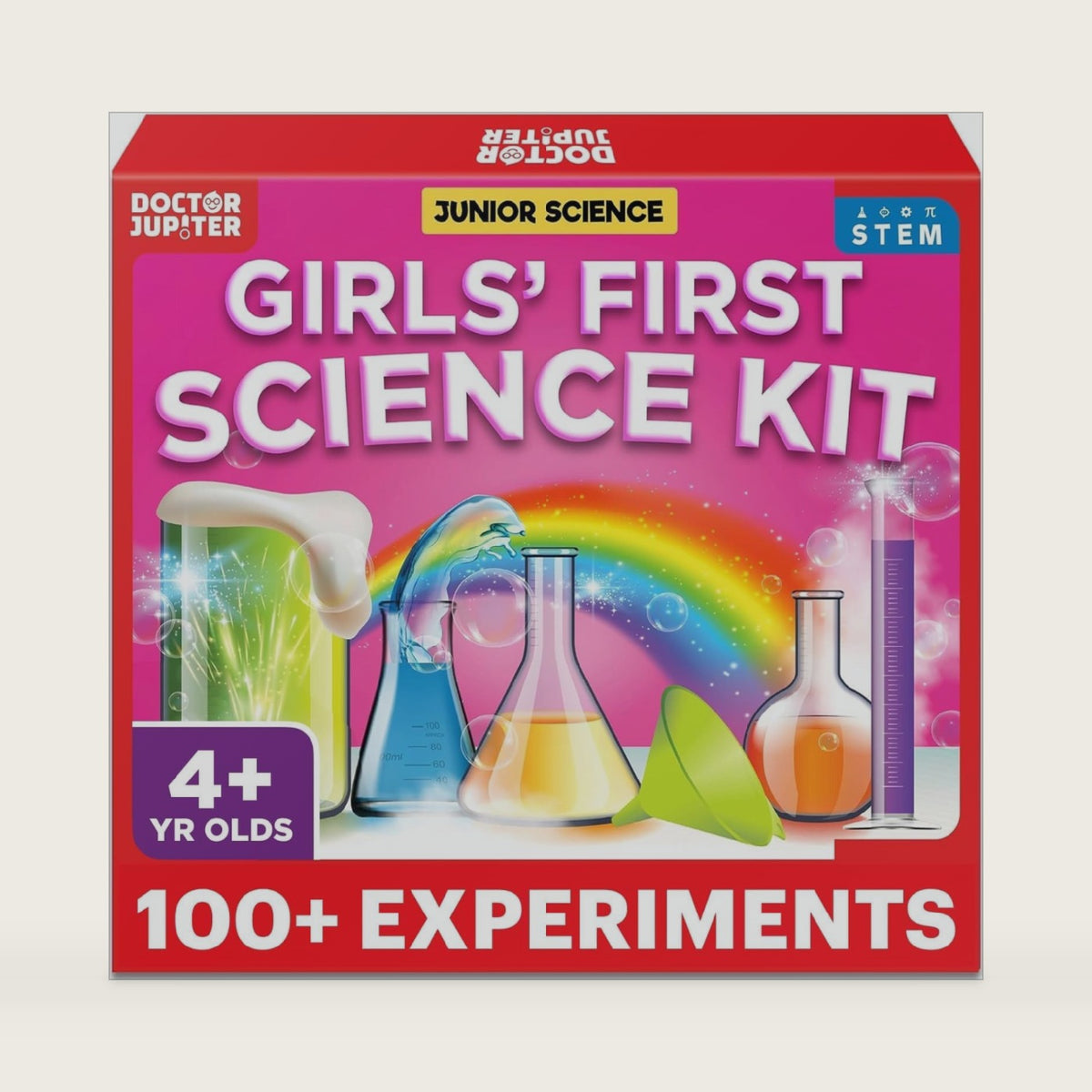 Doctor Jupiter Girls' First Science Experiments Kit for Kids Ages 4+