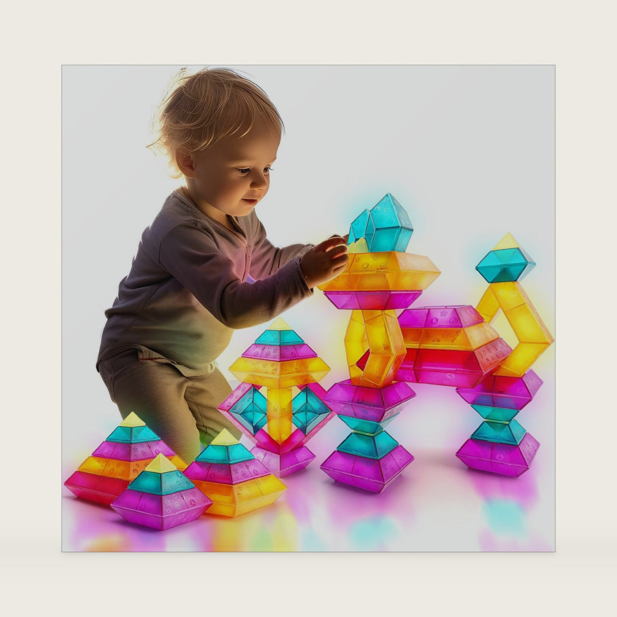 30-Piece STEM Building Blocks Set - Educational Stacking Toys for Kids