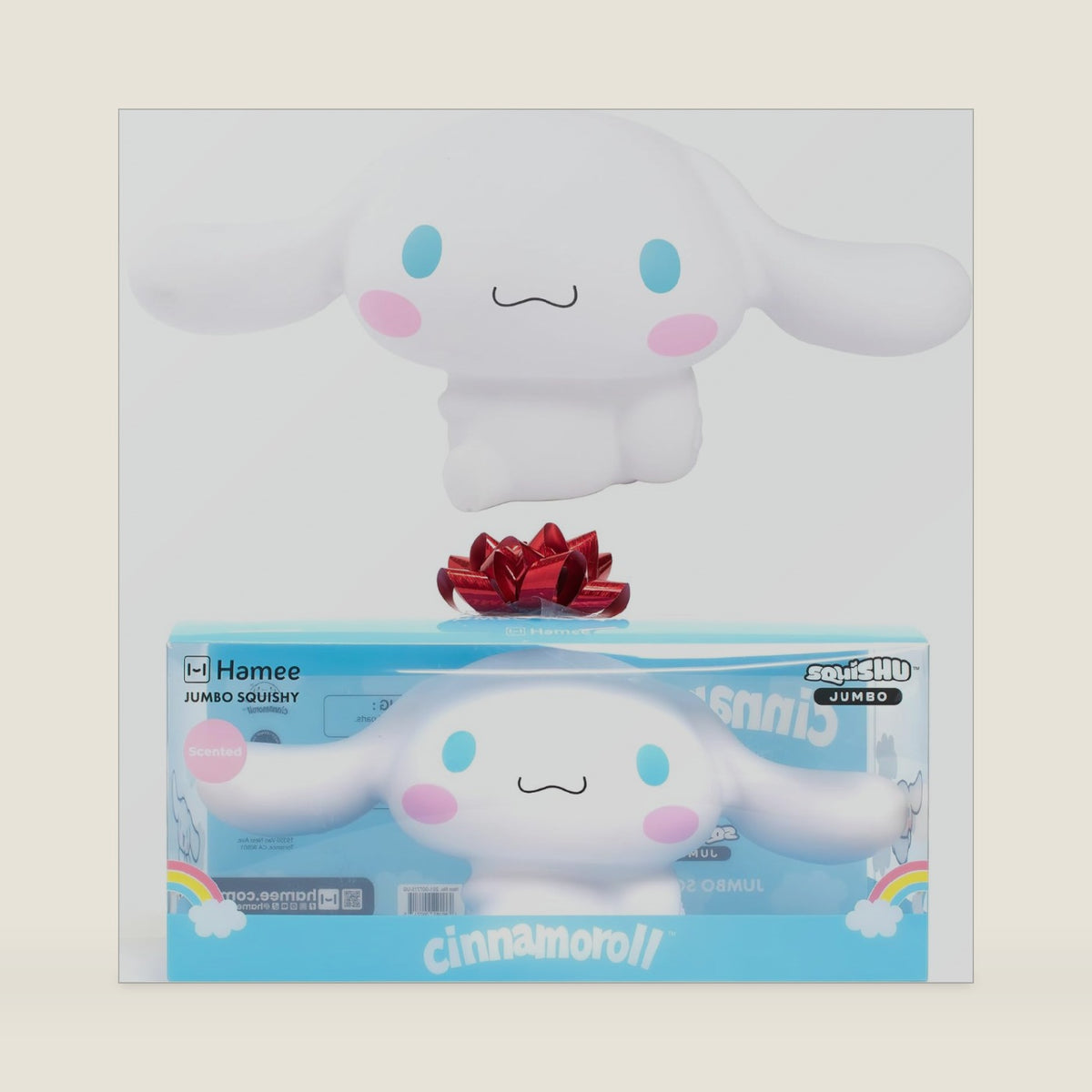 Hamee SquiSHU Jumbo and Friends Slow Rising Toy - Cinnamoroll