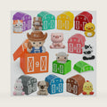 20 PCS Farm Animal Barn Playset & Finger Puppets,Farm Toys for Toddlers 1-3