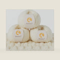 100% Merino Wool Yarn, 3-Ply Luxurious and Soft Yarn for Hand Knitting & Crocheting (beige, 3Balls)