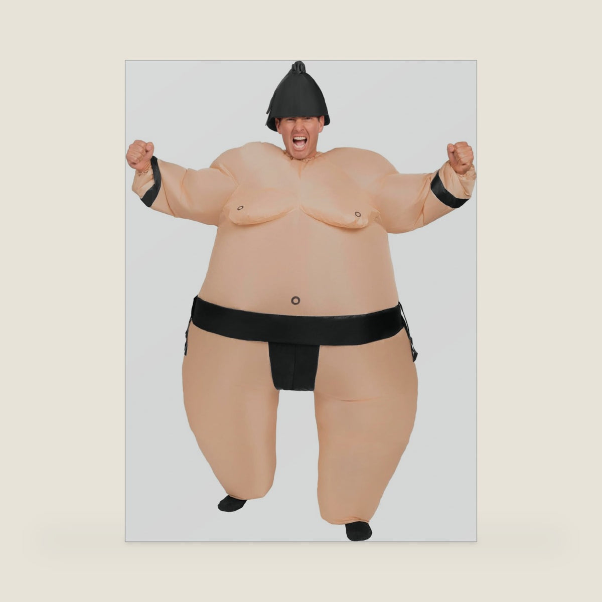 Spooktacular Creations Sumo Inflatable Costume for Adult, Funny Air Blow Up Costumes, Full-Body Sumo Costume
