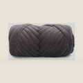 Velvet Chunky Yarn Bulky Giant Arm Knitting Yar n, Super Soft Jumbo Tube Weight Y arn, Fluffy DIY Crochet Hand Making Washable Yar n for Blanket, Pet Bed, Rugs Pillow (2.2lb-Dark Gray)