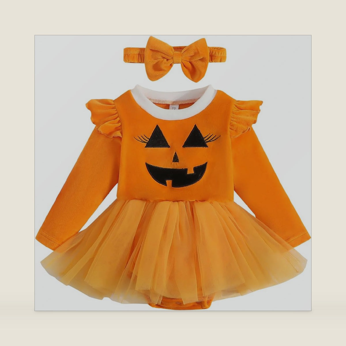 My 1st Halloween Newborn Baby Girl Pumpkin Romper Dress Tutu Onesie Infant Halloween Outfits Fall Winter Clothes