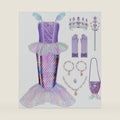 Meland Mermaid Dress for Girls Age 3-10, Princess Dress Up Costume Toy Gift