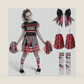 Spooktacular Creations Kids Zombie Cheerleader Halloween Costume, Dead Cheerleader Costume for Girls, Fearleader Outfit