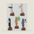Kitan Club Cat Cafe Plastic Toy- Blind Box Includes 1 of 5 Collectable Figurines - Fun, Versatile Decoration - Authentic Japanese Design - Made from Durable Plastic