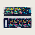 Decorably Butterfly Pop Up Pencil Case with Calculator Pen Slots for Girls