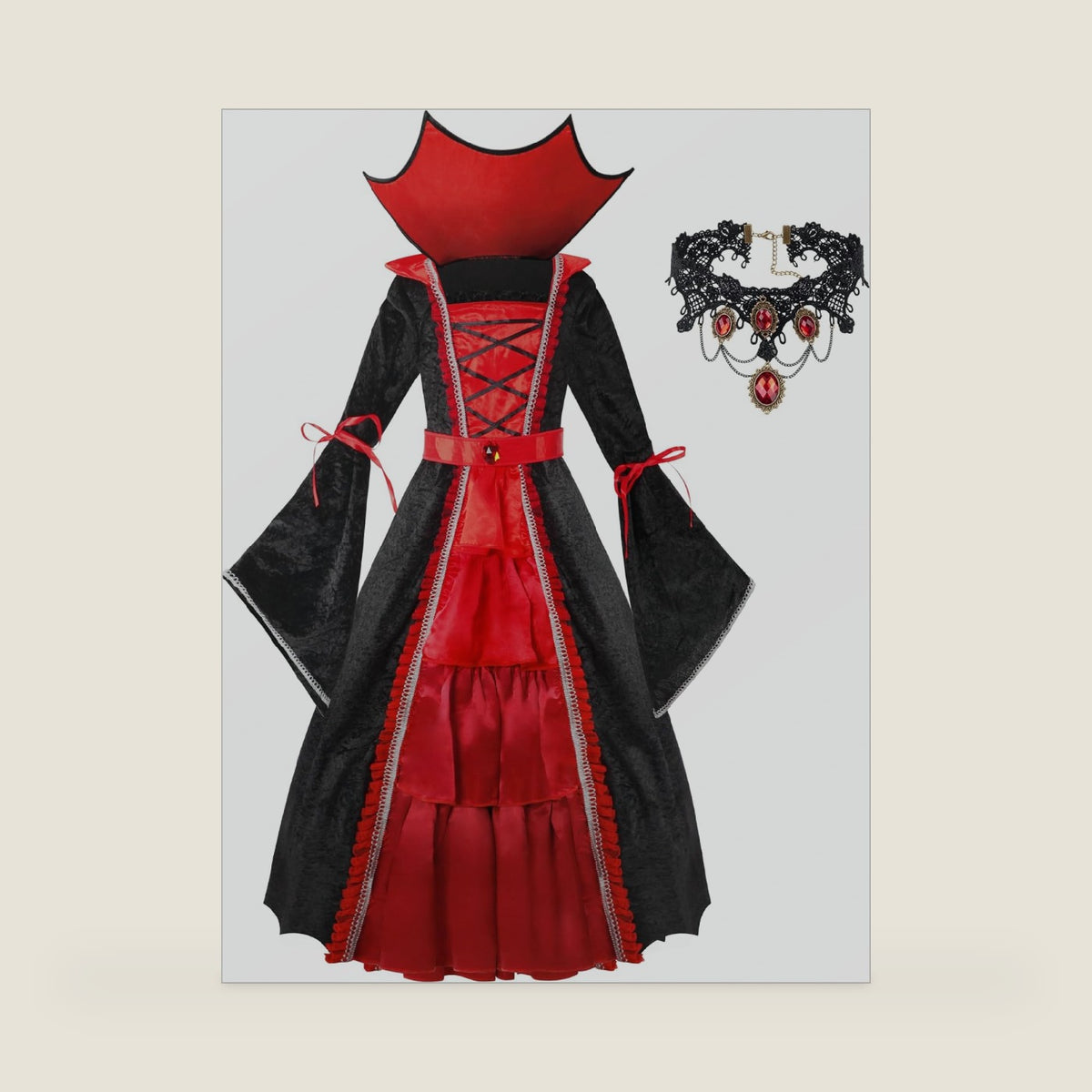 Spooktacular Creations Girls Vampire Costume, Halloween Costume for Kids, Royal Vampire Outfit for Girls