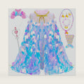 LIMIROLER Princess Dress Up Clothes Mermaid Cape Gift Set for Girls Age 3-8
