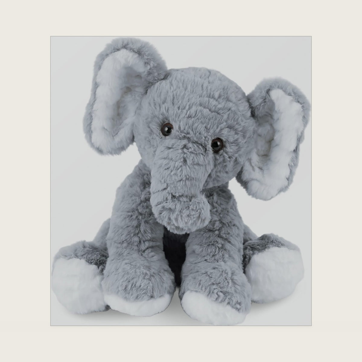 Elephant Stuffed Animals Soft Plush Toy for Baby Girls Boys,12" Grey Soft Small Stuffed Elephant Huggable Gifts for Birthday