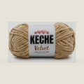 Keche Velvet Yarn for Crocheting, Soft Chenille Bulky Baby Blanket Amigurumi Yarn 100 gr (132 yds) - Camel