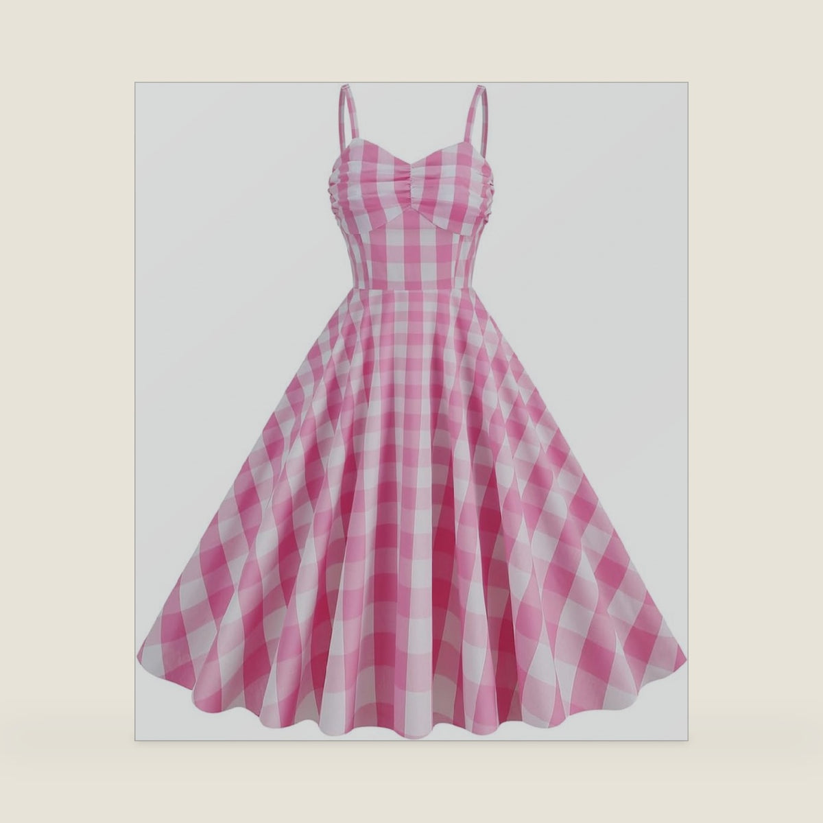 Adult Doll Movie Women Costume Halloween Carnival Cosplay Party Retro Pink Dress