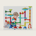 MaxTronic Marble Run Toy, 110pcs Marble Maze Kit STEM Educational Learning Toy for Kids, Mable Race Construction Railway Building Blocks with 60 Marbles Birthday Gift for Boys Girls 3-12 Years Old