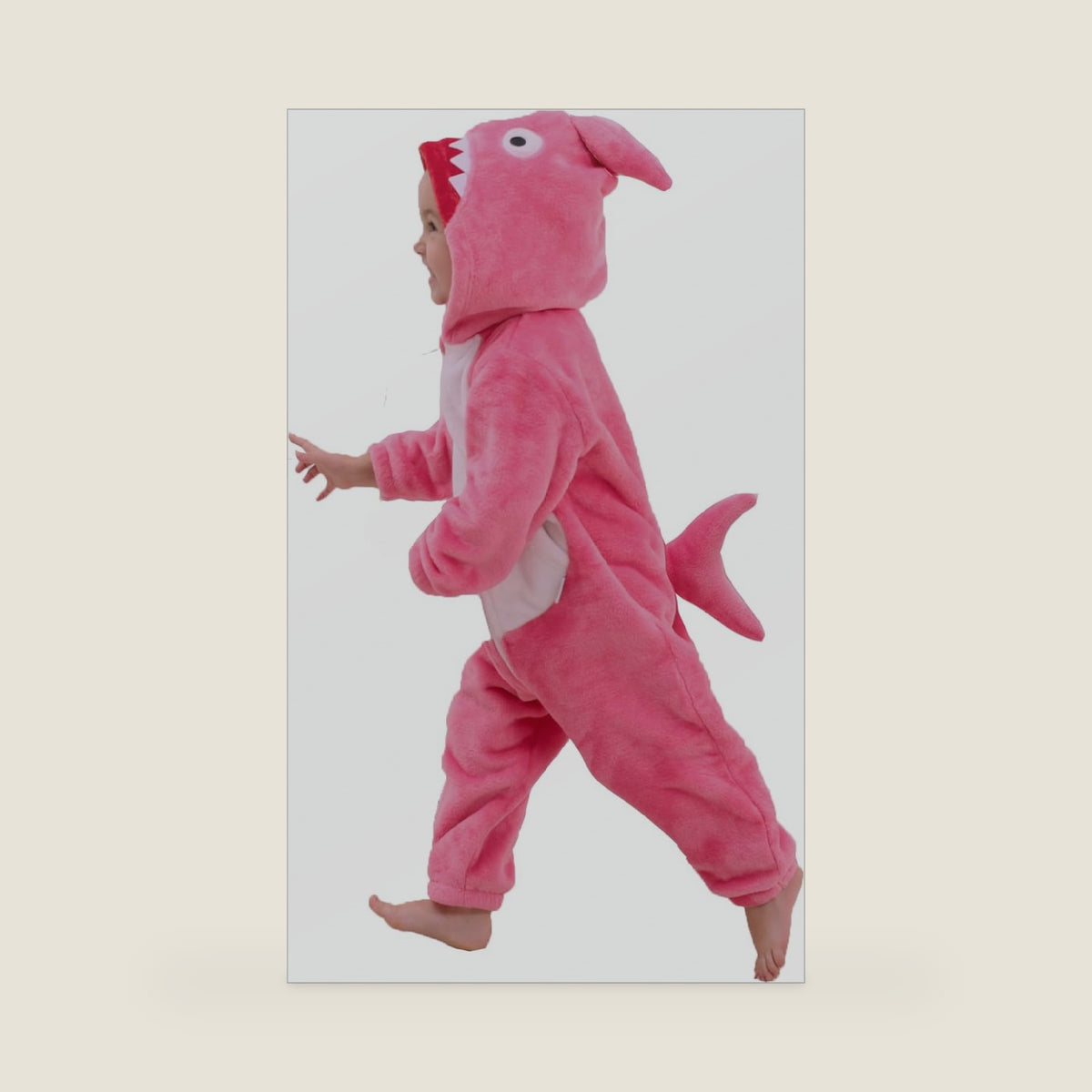 LOLANTA Boys' Girls' Dinosaur Shark Costume Flannel Jumpsuits Animal Onesie