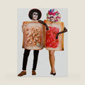 Toulite 2 Pcs Peanut Butter and Jelly Costume Couples Halloween Costumes for Adults Food Couples for Halloween Cosplay Party