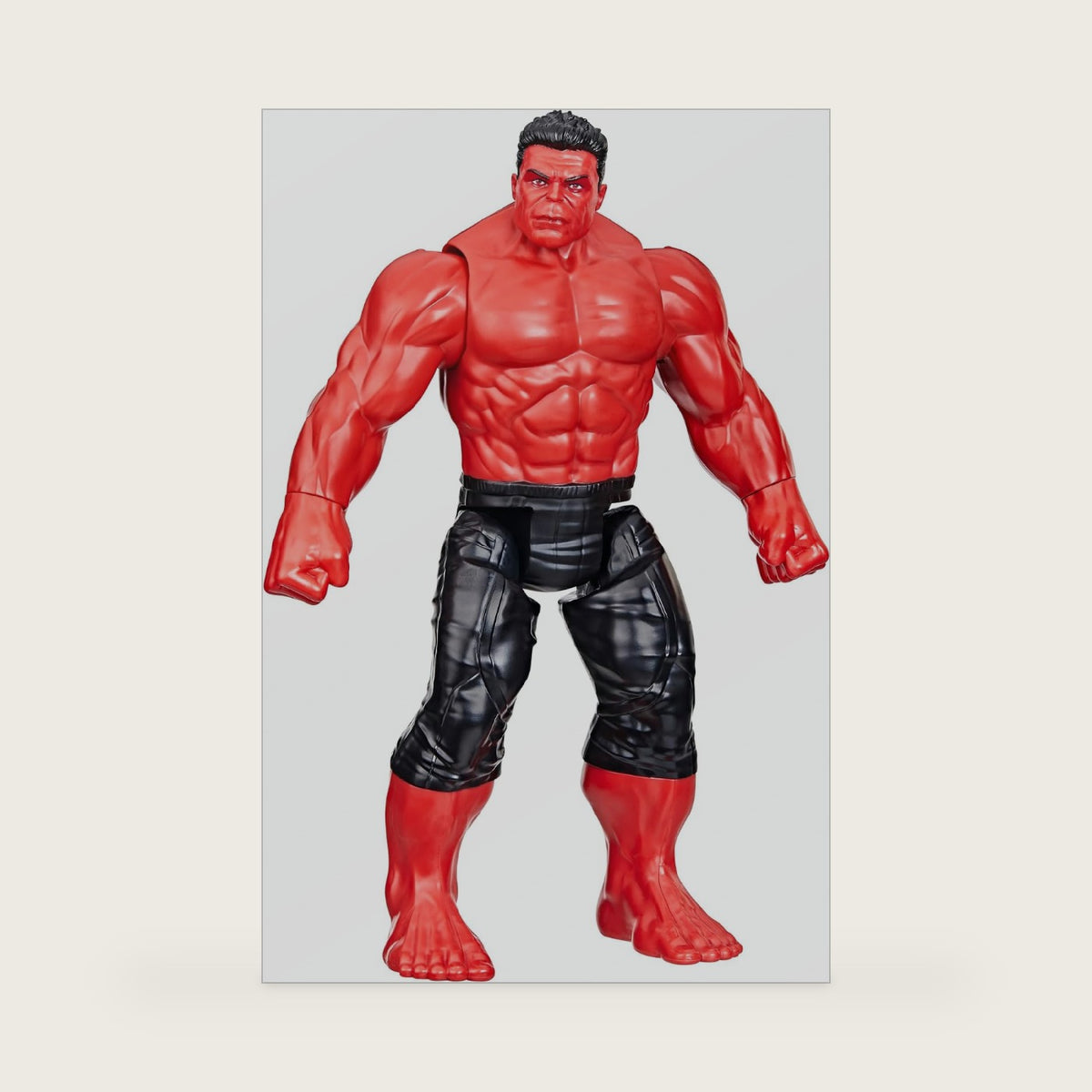 Marvel Studios Captain America Brave New World, Titan Hero Series, 12-Inch Deluxe Red Hulk Action Figure, Super Hero Toys for Kids 4 and Up