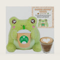 PlushGoals Lil Coffee Sippin' Wawa - Green Scented Plush Frog, 6"
