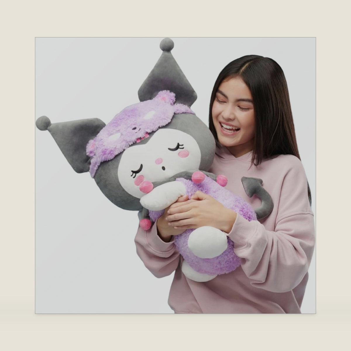 and Friends - Kuromi 18-inch Sleeping Plush