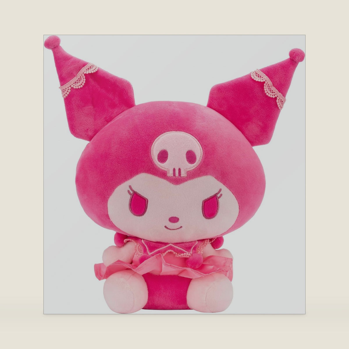 and Friends - Kuromi 12” Pink Monochrome Plush