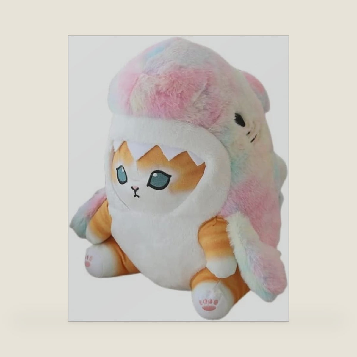 8inch Colorful Shark Cat Plush Toy
