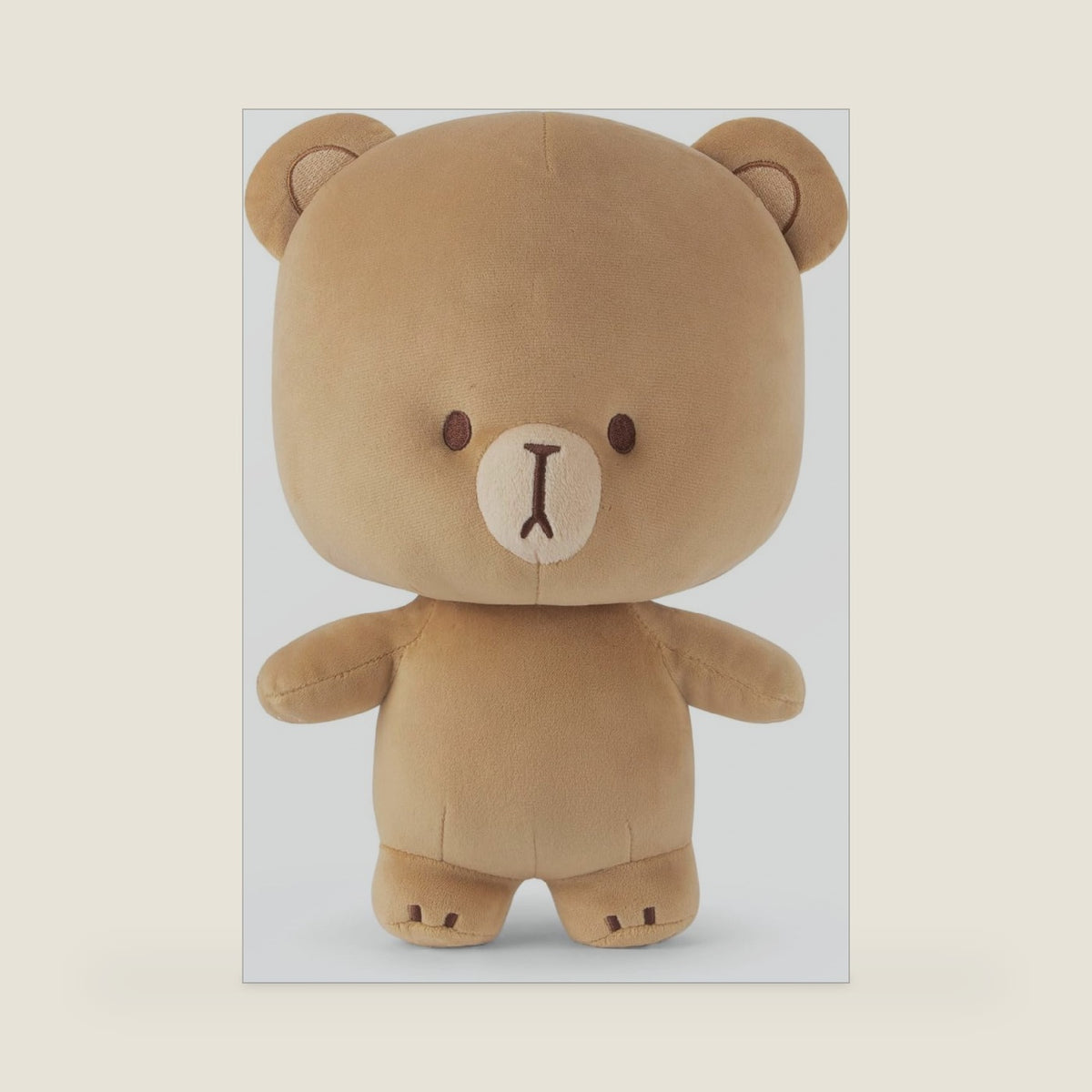 Milkmochabear Official Mocha Plush 7" Inch Authentic Merchandise Adorable Cute Stuffed Bear Travel Sized Soft Gift for Any Occassion Friend Couples Holiday Birthday Cuddly Men Women Adult Unisex
