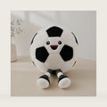 Soccer Ball Plush Pillow with Legs, Soft Stuffed Animal Toy, 11 Inch