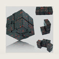Metal Infinity Cube Fidget Toy Stress Relief ADHD Black Red