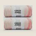 Caron Jumbo Ombre Yarn for Crocheting Soft, Blossom, 2-Pack