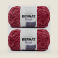 Bernat Velvet Soft Yarn for Crocheting, Red, 2-Pack