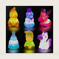 Jofan 6 Pack Christmas Light Up Bath Toys Christmas Toys for Kids Boys Girls Christmas Stocking Stuffers Party Favors Gifts