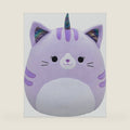 Squishmallows Original 14-Inch Analea Purple Tabby Caticorn with Fuzzy White Belly - Official Jazwares Large Plush