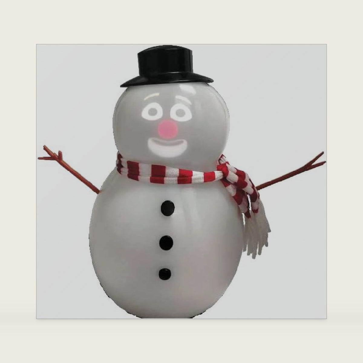 FrostByte Talking Animated Snowman with Built in Projector & Speaker, Moving Mouth, Light Up Face, Plug & Play Christmas Holiday Decoration