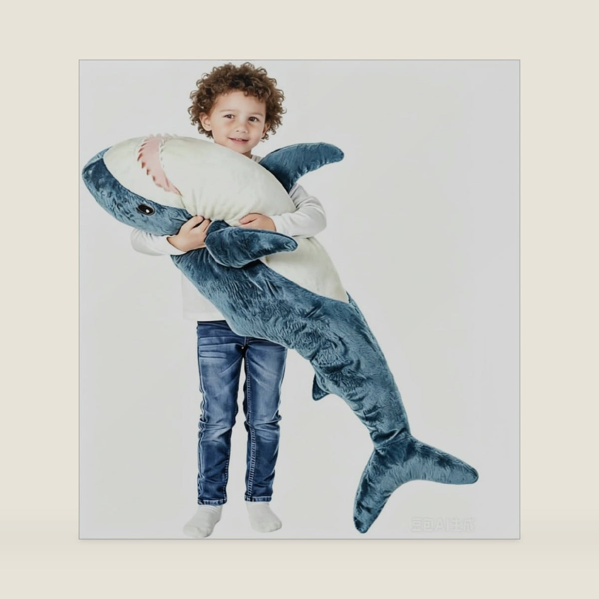 39.5 Inch SharkPlush Toy Pillow Giant Shark Stuffed Animal Soft Shark Pillow Cushion Shark Plush Pillow Chubby Stuffed Shark Toy for Home Room Décor Kids Bedtime Gift Throw Pillow