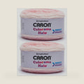 Caron Colorama Halo Cake Ombre Yarn for Crocheting, Rose Frost, 2-Pack