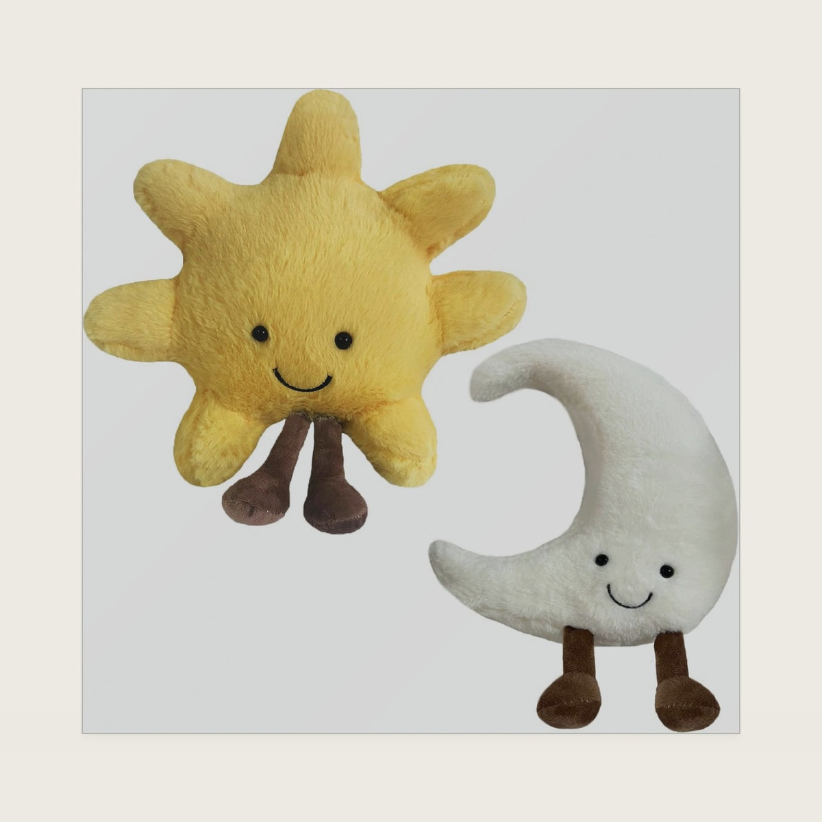 New Moon Sunshine Plush Toy Cute Smile Fun Filled Animal Pillow Soft Plush Toy for Children's Birthday Gift