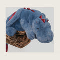 YOUBLEK 40 in 2Lb Weighted Stuffed Animals, Blue Weighted Dragon Plush Toy