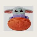 Store Official Grogu Plush in Adorable Pumpkin Shell – Star Wars: The Mandalorian – Seasonal Delight – Small 8 inch – Halloween Special Edition – Baby Yoda Festive Fun