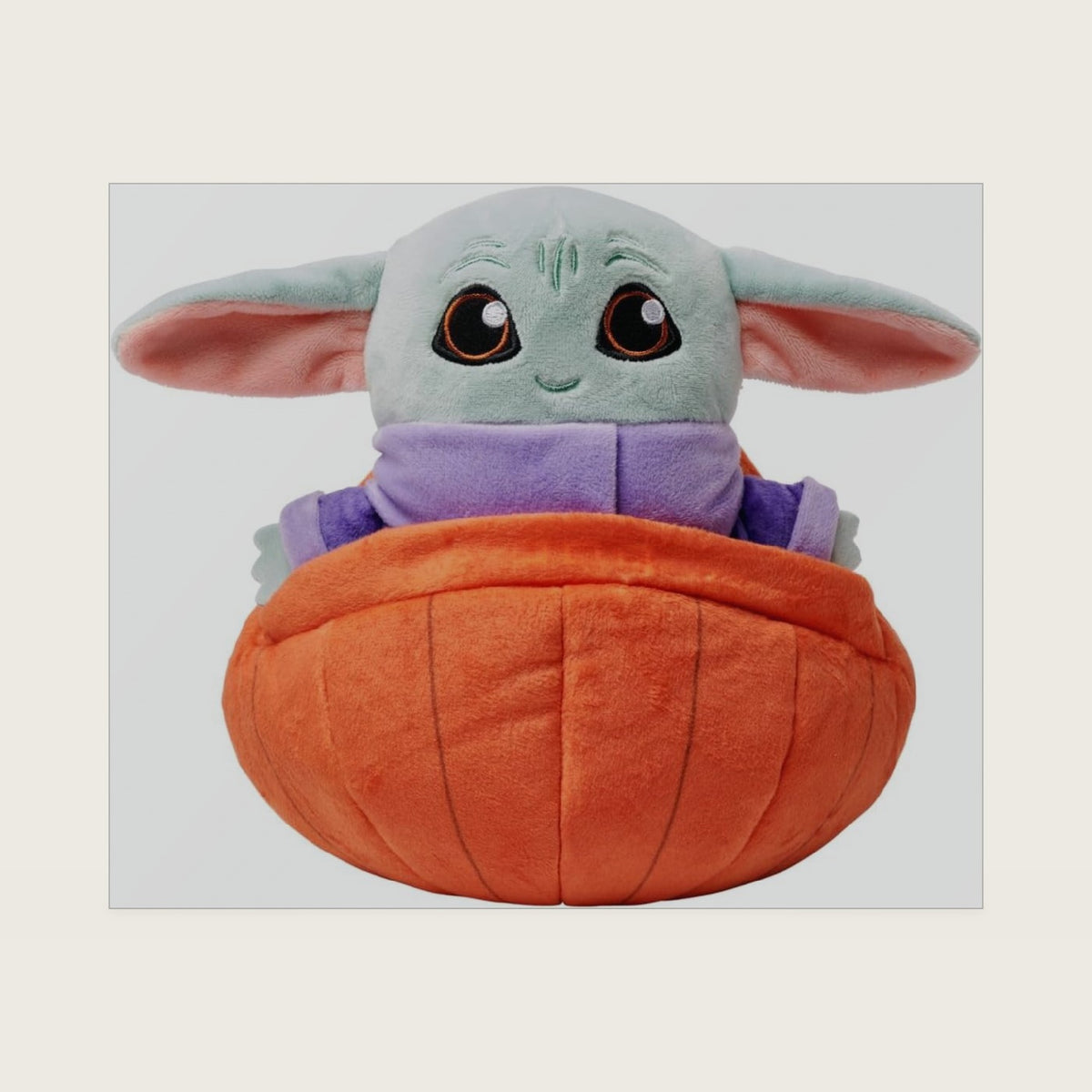 Store Official Grogu Plush in Adorable Pumpkin Shell – Star Wars: The Mandalorian – Seasonal Delight – Small 8 inch – Halloween Special Edition – Baby Yoda Festive Fun