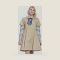 Megan The Doll Hallowen Costume Dress Shirt and Bow Womens Cosplay