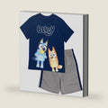 Bluey T-Shirt and Mesh Shorts Outfit Set Infant to Big Kid Sizes (12 Months - 10-12)