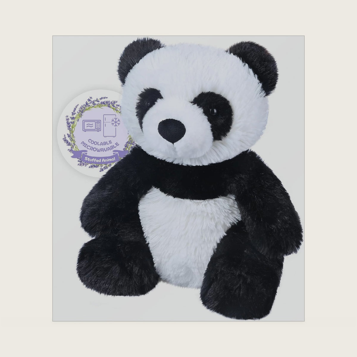 SuzziPals Panda Stuffed Animal Heating Pad, Microwavable Plush for Soothing