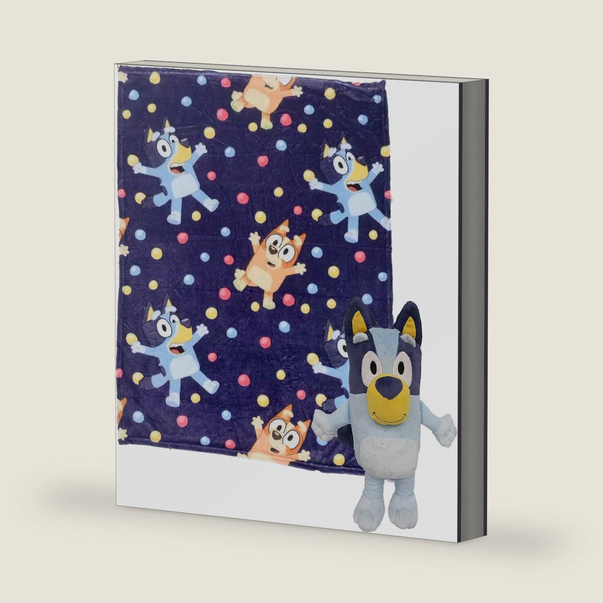 Northwest Bluey Character Hugger Pillow & Silk Touch Throw Blanket Set, 40" x 50", Hooray