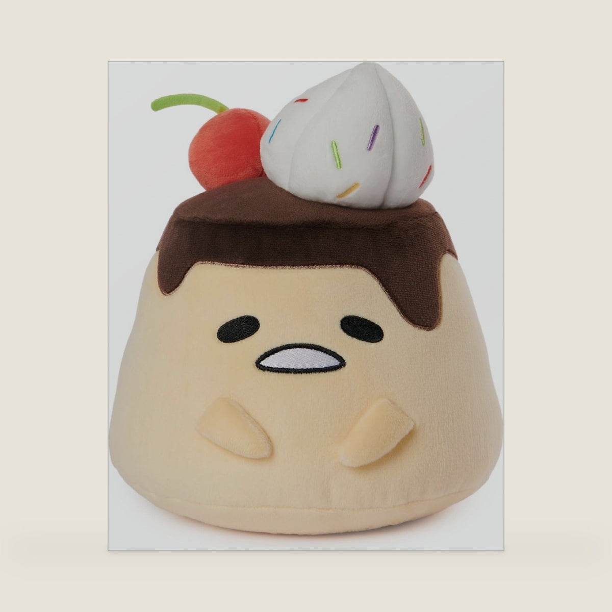 GUND Flan Gudetama 9-Inch Egg Dessert Plush Toy; Ages 1+