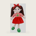 June Garden 14" Snuggle Cuties Nora Christmas Plush Doll