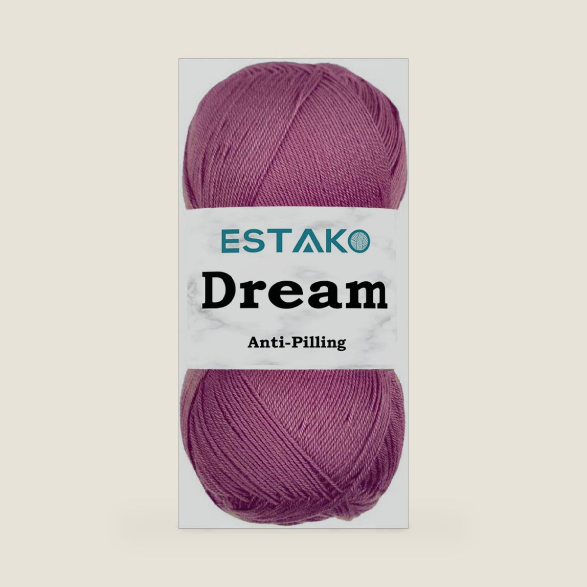 Estako Dream Soft Microfiber Acrylic Yarn, Fingering Weight 1, Light Purple