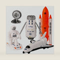Wbzle Space Exploration Shuttle Toys, Space Explorer Toy Kit, Include Signal Receivers, Satellites, Astronaut, Space Scooter, Space Toys Gift for Exploring Boys and Girls