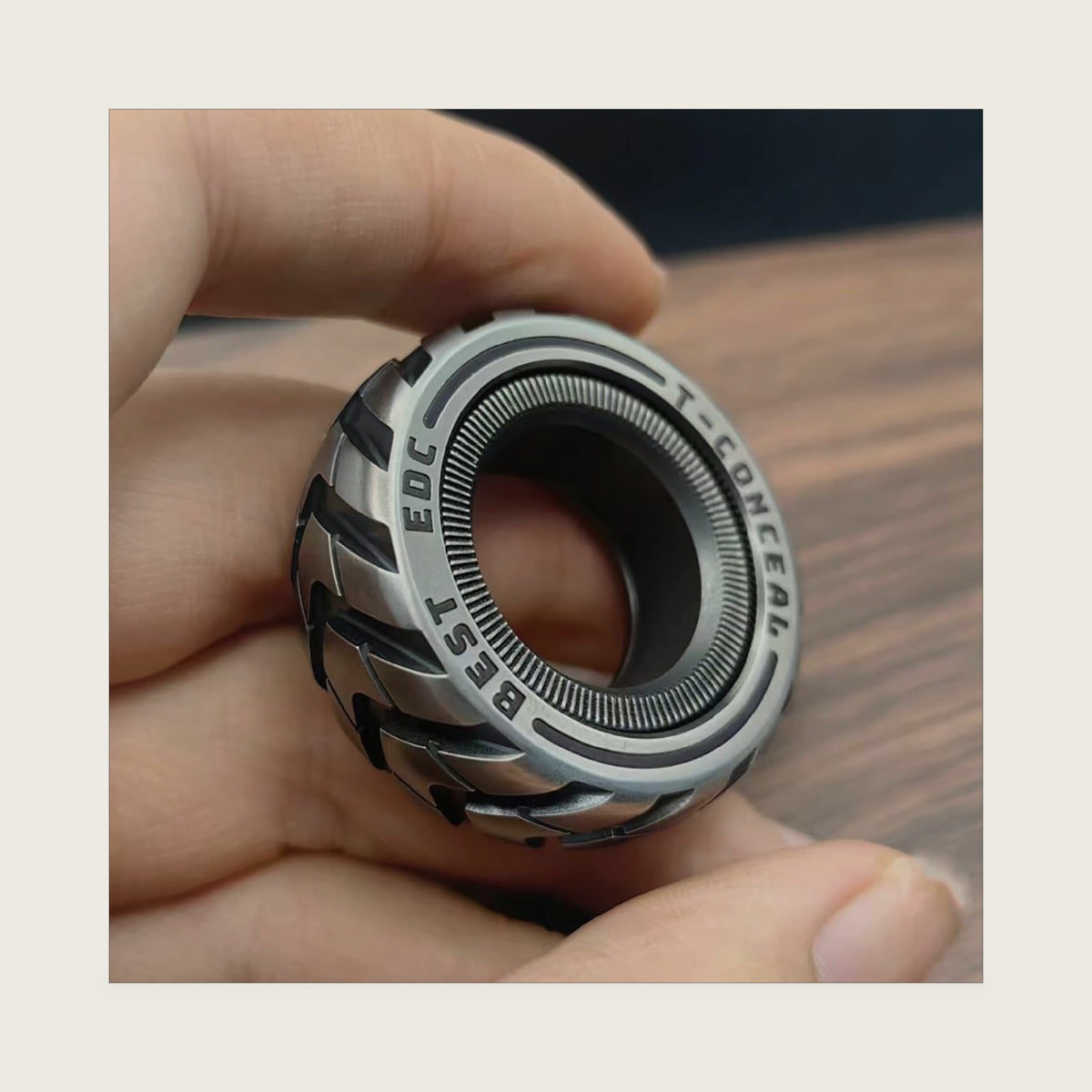 T-Conceal EDC Fidget Rings Slider Stress Relief Adults Magnet Metal Toys